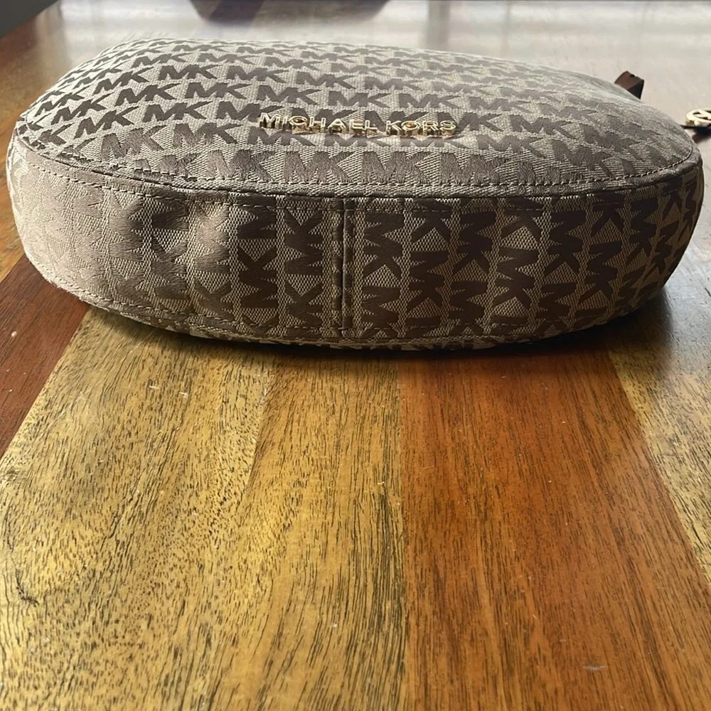 Michael Kors Brown Logo Shoulder Bag